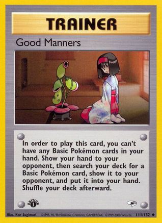 Good Manners 111/132 - [Gym Heroes] 1st Edition