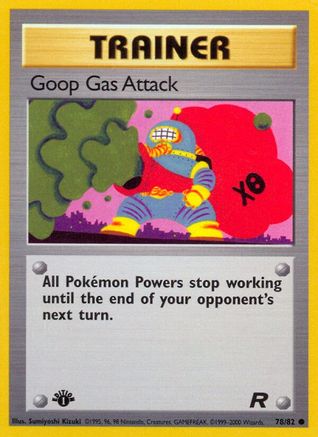 Goop Gas Attack 78/82 - [Team Rocket] 1st Edition