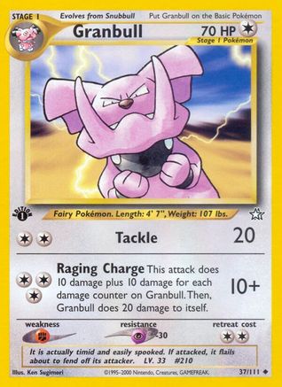 Granbull 37/111 - [Neo Genesis] 1st Edition