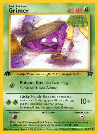 Grimer 57/82 - [Team Rocket] 1st Edition