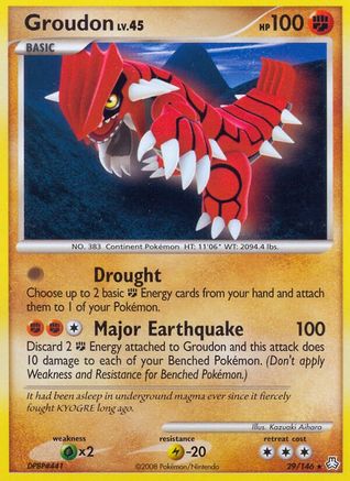 Groudon (29/146) [Diamant &amp; Perle : Légendes Éveillées] 