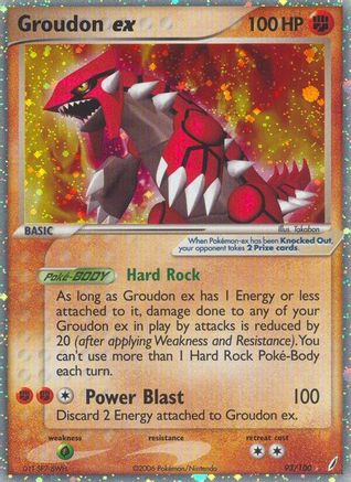 Groudon ex/100 - [Crystal Guardians] Holofoil