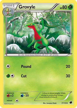 Grovyle (7/116) [Noir et blanc : gel du plasma] 