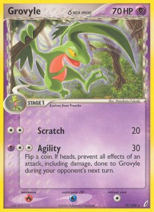 Grovyle (19/100) (Espèce Delta) [EX : Gardiens de cristal] 