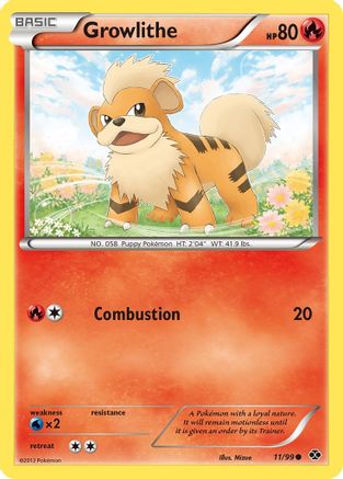 Growlithe (11/99) [Noir et blanc : prochains destins] 