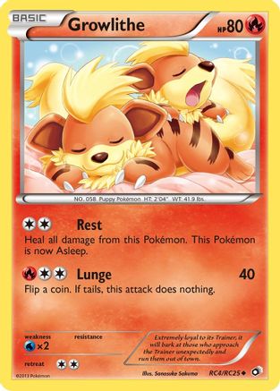 Growlithe (RC4/RC25) [Noir et blanc : Trésors légendaires] 