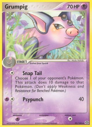 Grumpig - 030/106/106 - [Emerald] Reverse Holofoil