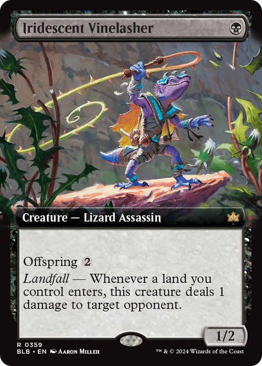 Iridescent Vinelasher (BLB-359) - [Bloomburrow]: (Extended Art) Foil