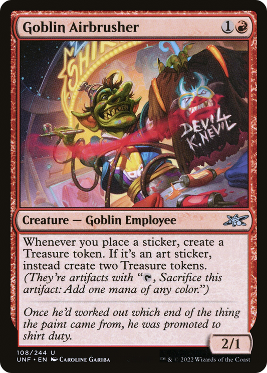 Goblin Airbrusher (UNF-108) - [Unfinity] Foil