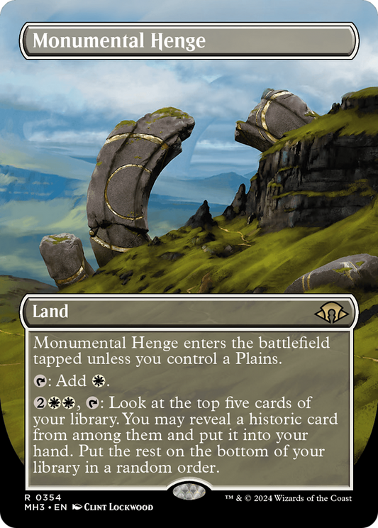 Monumental Henge (MH3-354) - [Modern Horizons 3] (Sans bordure) Feuille 