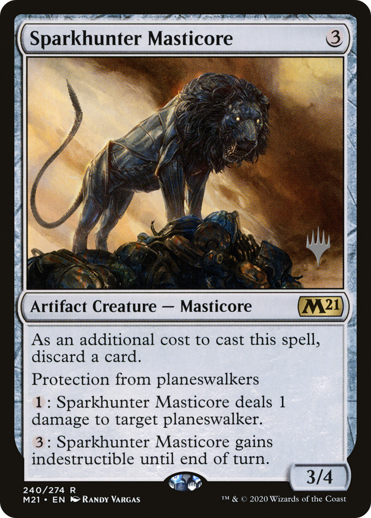 Sparkhunter Masticore (PPM21-240) - [Core Set 2021 Promos] Foil