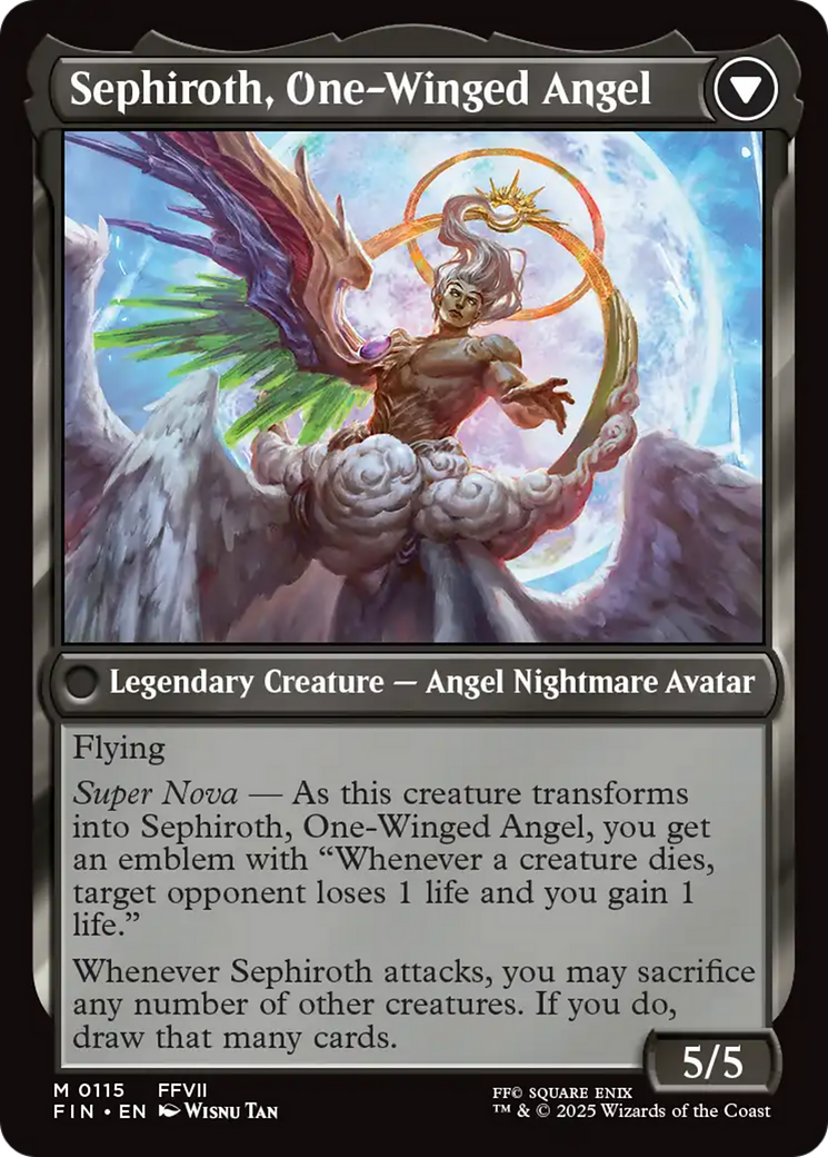 Sephiroth, Fabled SOLDIER // Sephiroth, One-Winged Angel (FIN-115) - [FINAL FANTASY] Foil