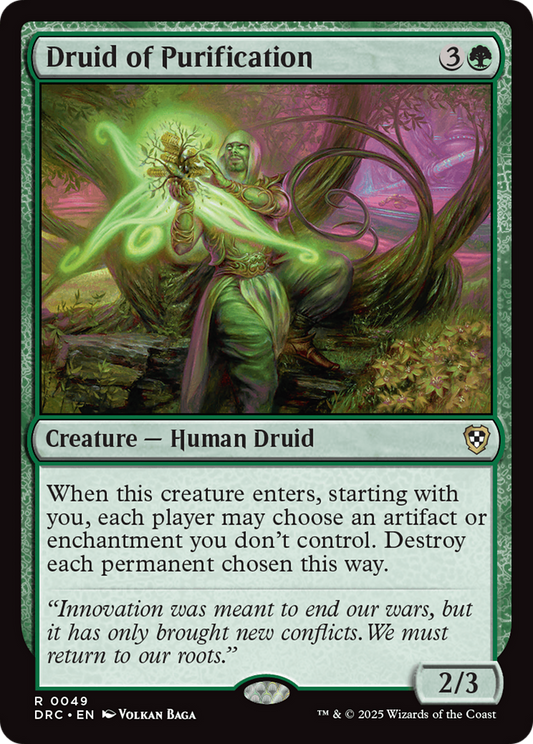 Druid of Purification (DRC-049) - [Commander: Aetherdrift]