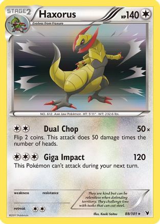 Haxorus (88/101) [Noir et blanc : Nobles victoires] 