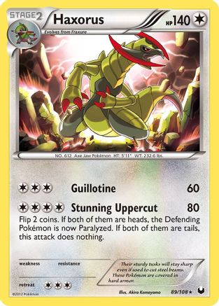 Haxorus 89/108 - [Dark Explorers] Holofoil
