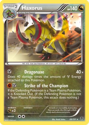 Haxorus (69/101) [Noir et blanc : explosion de plasma] 