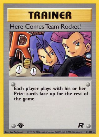 Here Comes Team Rocket! (71) 71/82 - [Team Rocket] 1st Edition