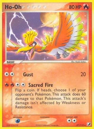 Ho-Oh (27/115) [EX : Forces invisibles] 