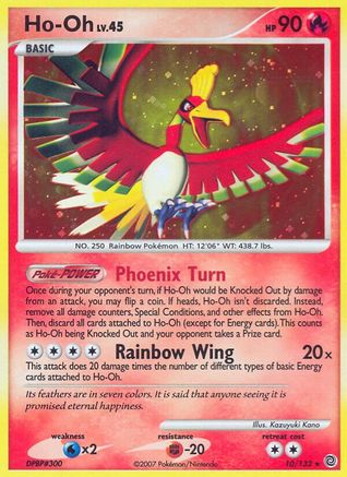 Ho-Oh (10/132) [Diamant et perle : merveilles secrètes] 