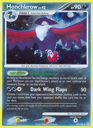 Honchkrow/123 - [Mysterious Treasures] Holofoil
