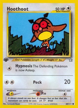 Hoothoot 60/111 - [Neo Genesis] 1st Edition