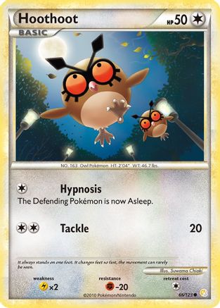 Hoothoot 66/123 - [HeartGold SoulSilver]