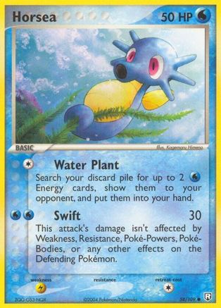 Horsea (58/109) [EX : retour de la Team Rocket] 