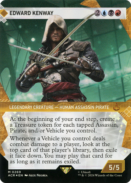 Edward Kenway (ACR-269) - [Assassin's Creed]: (Showcase) (Borderless) Foil