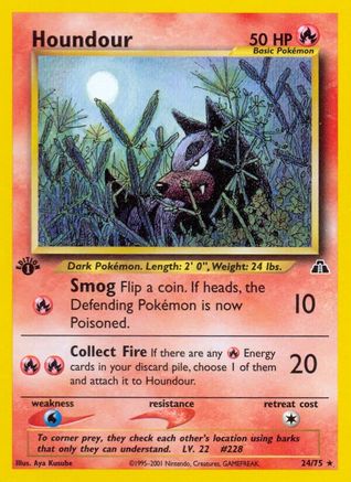 Houndour (24) 24/75 - [Neo Discovery] 1st Edition