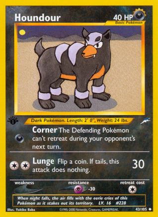 Houndour 43/105 - [Neo Destiny] 1st Edition