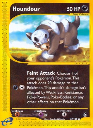 Houndour (87) 87/147 - [Aquapolis]