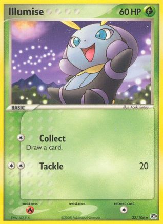 Illumise (32/106) (Estampillé) [EX : Émeraude] 