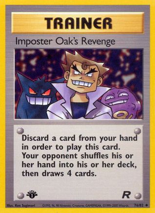 Imposter Oak's Revenge 76/82 - [Team Rocket] 1st Edition