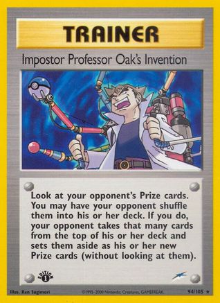 Invention de l'imposteur professeur Oak (94/105) [Neo Destiny Unlimited] 