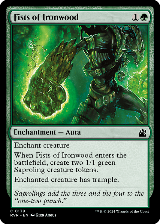 Fists of Ironwood (RVR-139) - [Ravnica Remastered] Foil