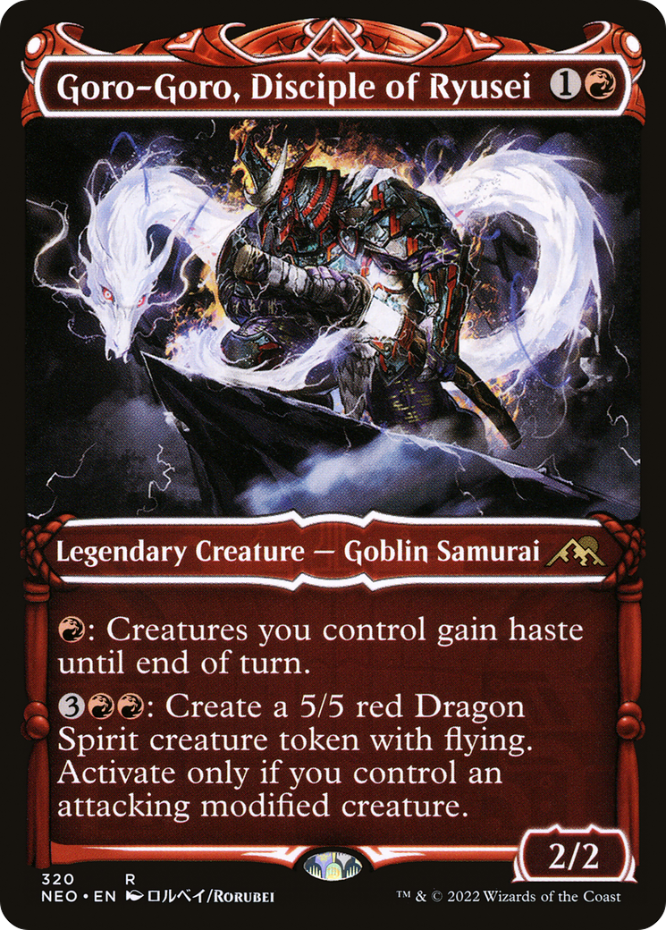 Goro-Goro, Disciple of Ryusei (NEO-320) - [Kamigawa: Neon Dynasty]: (Showcase) Foil