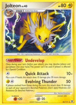 Jolteon (26/111) [Platine : Rivals montants] 