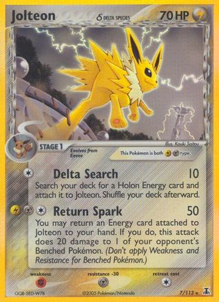 Jolteon (Delta Species) 7/113 - [Delta Species] Reverse Holofoil