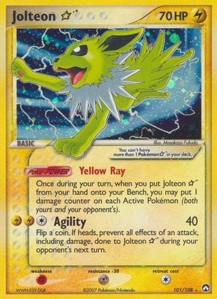 Étoile Jolteon (101/108) [EX : Gardiens du pouvoir] 