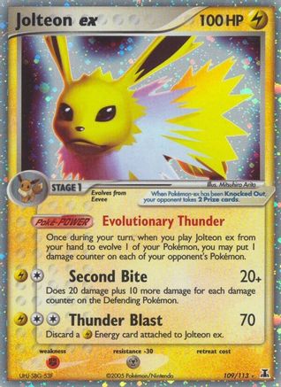 Jolteon ex (109/113) [EX : Espèce Delta] 