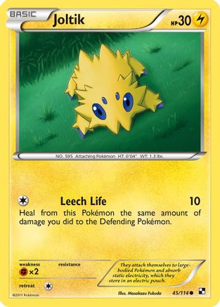 Joltik (45/114) [Noir et blanc : ensemble de base] 