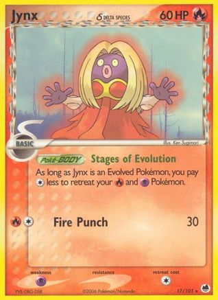 Jynx (17/101) (Espèce Delta) [EX : Dragon Frontiers] 