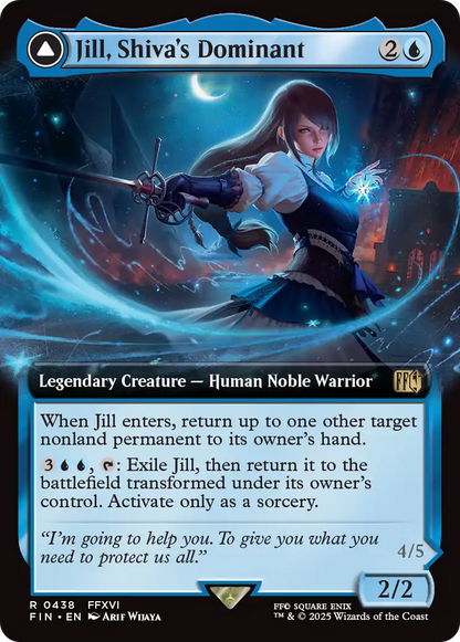 Jill, Shiva's Dominant (Extended Art) (FIN-438) - [FINAL FANTASY]: (enchantment, Extended Art) Foil