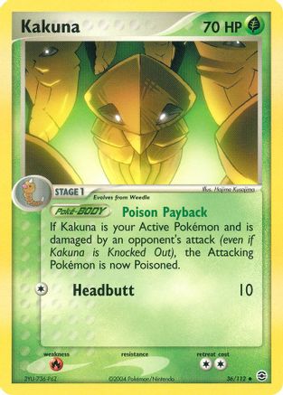 Kakuna (36/112) [EX : Rouge Feu et Vert Feuille] 