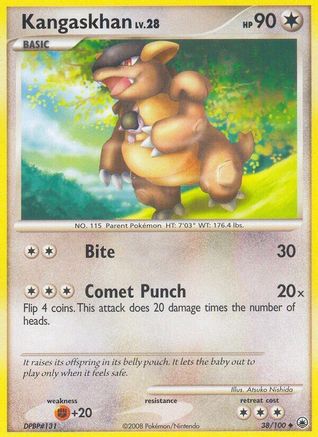 Kangaskhan (38/100) [Diamant et perle : Aube majestueuse] 