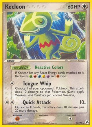 Kecleon 37/92 - [Legend Maker] Reverse Holofoil