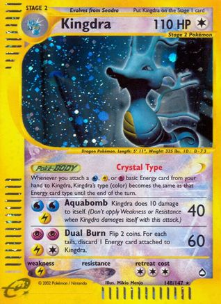 Kingdra (148)/147 - [Aquapolis] Holofoil