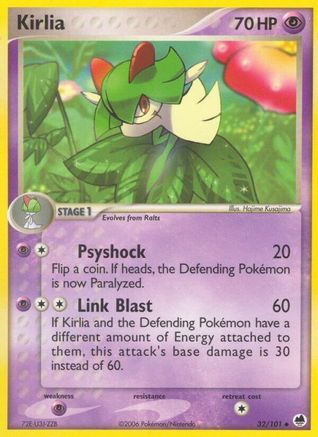 Kirlia (32/101) (Estampillé) [EX : Dragon Frontiers] 