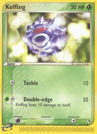 Koffing (54/109) [EX : Rubis et Saphir] 