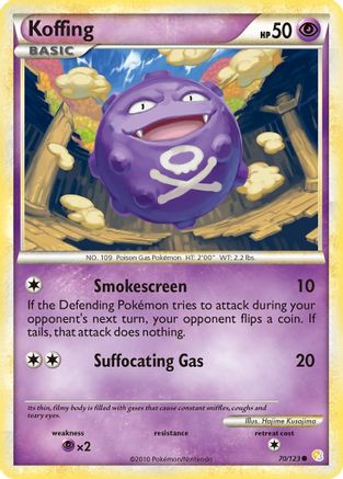 Koffing (70/123) [HeartGold &amp; SoulSilver : Ensemble de base] 